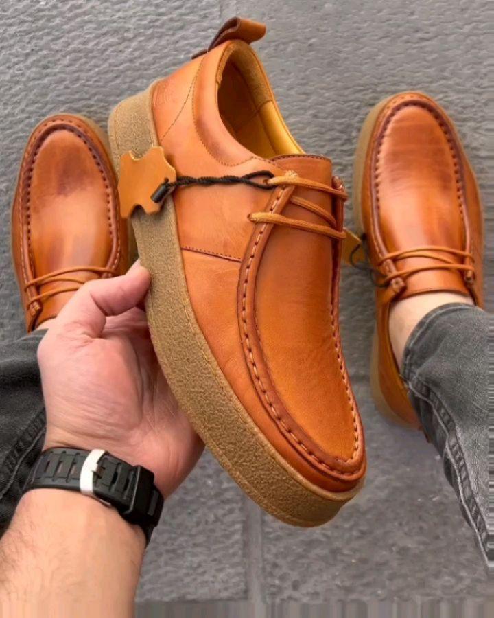 Men's Classic Casual Natural Leather Shoes