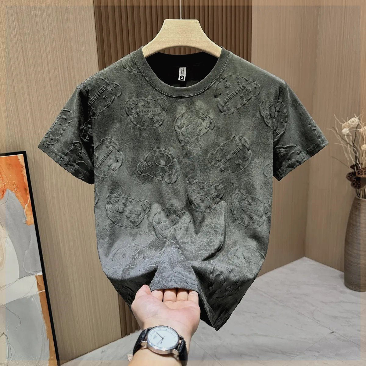 Men's trendy 3D printed T-shirt