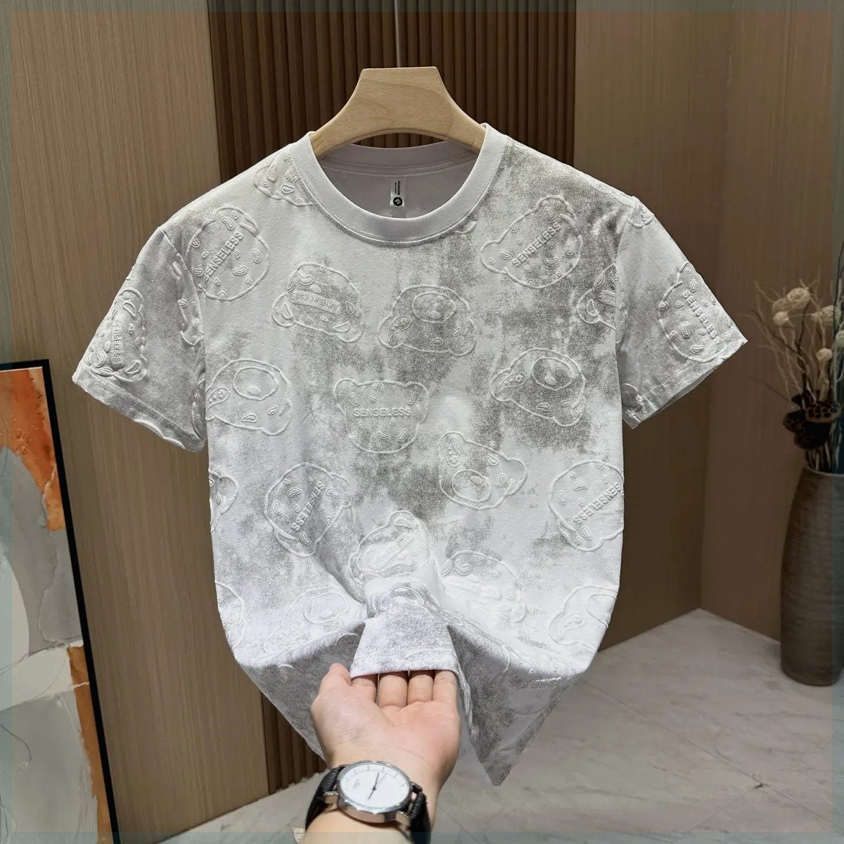 Men's trendy 3D printed T-shirt