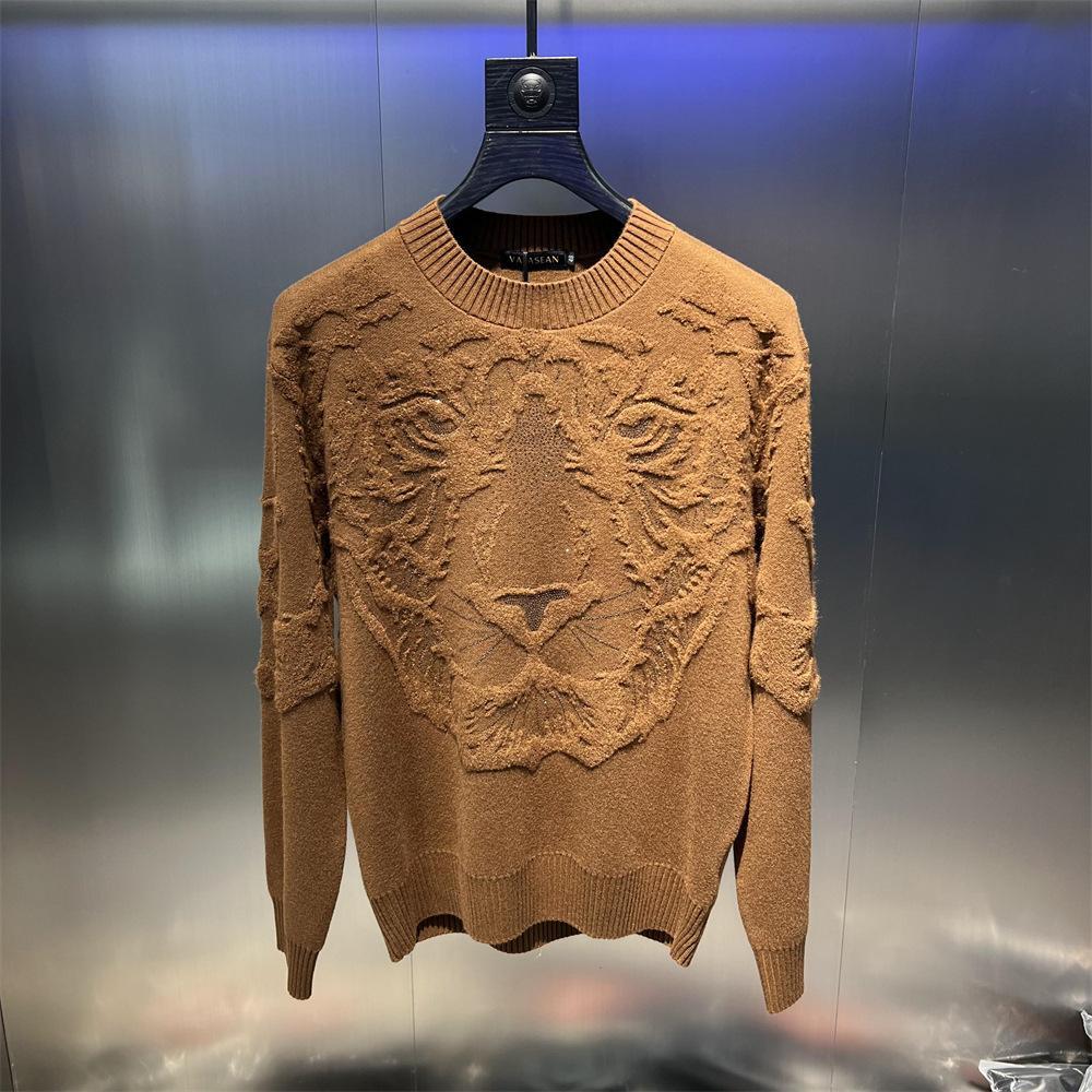 Majestic Tiger Embossed Sweater