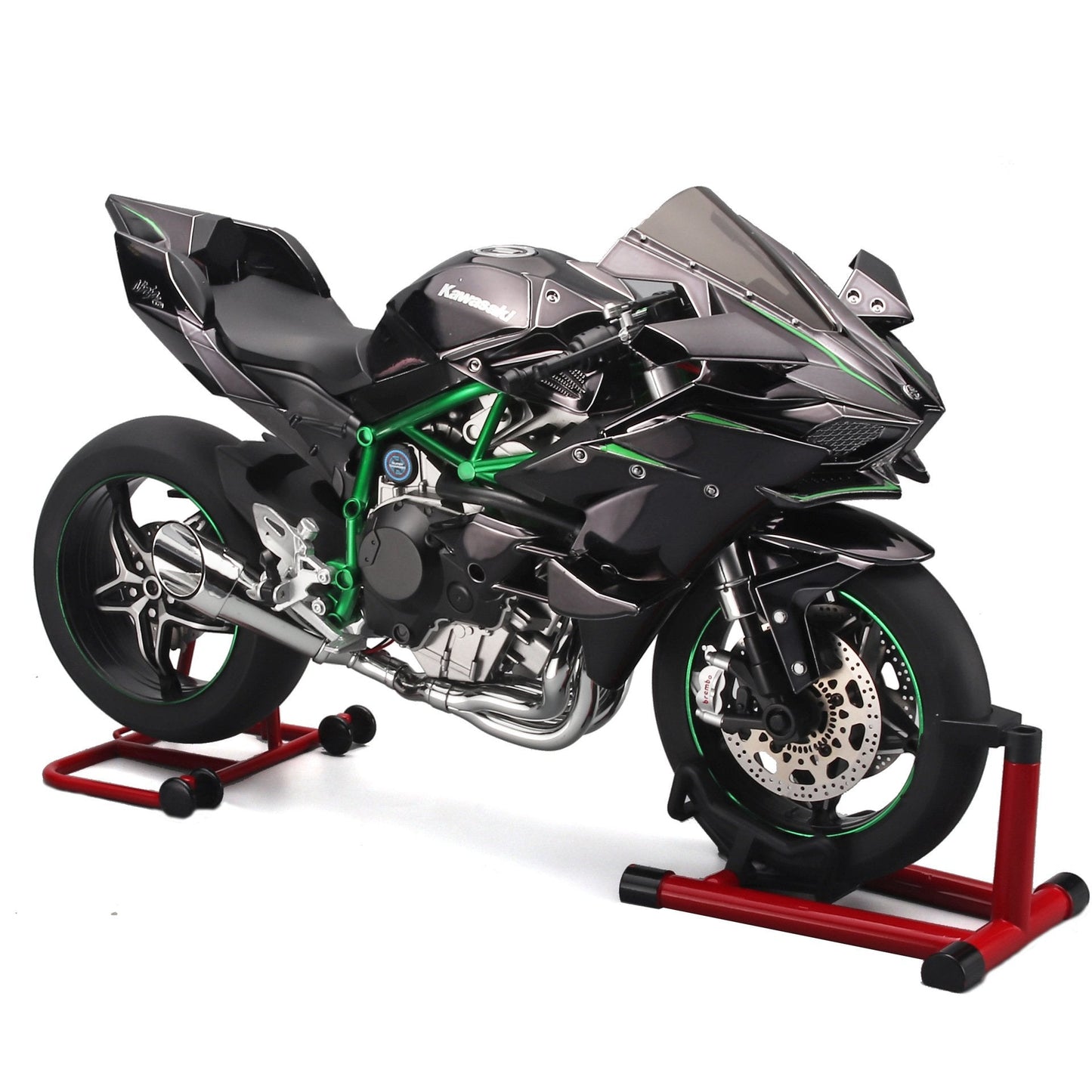 1:6 sprayable Kawasaki H2R simulation model