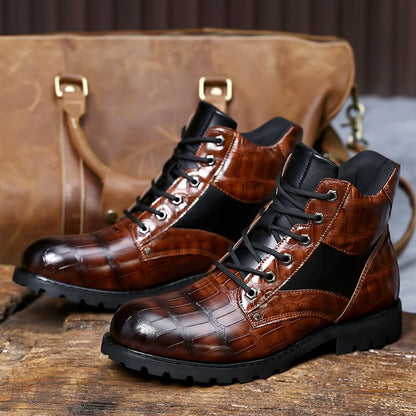 Crocodile Leather Men's Boots