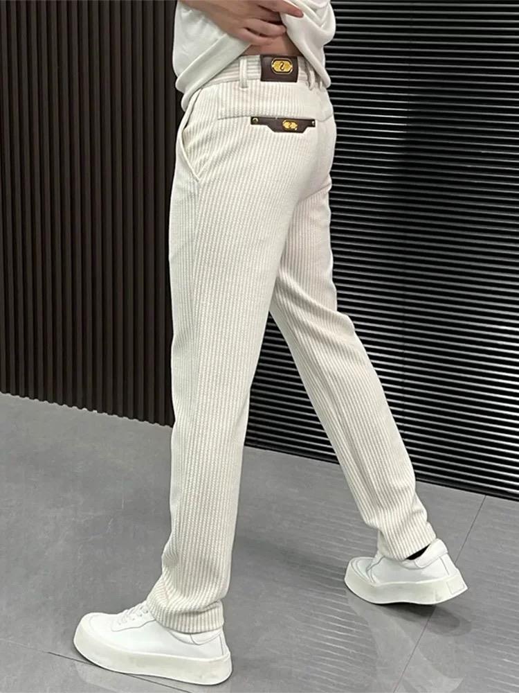 Fine knitting craftsmanship Simple soft trousers