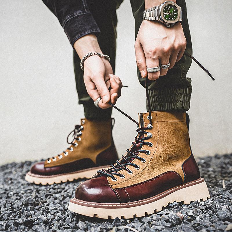 Vintage Lace-Up Martin Boots