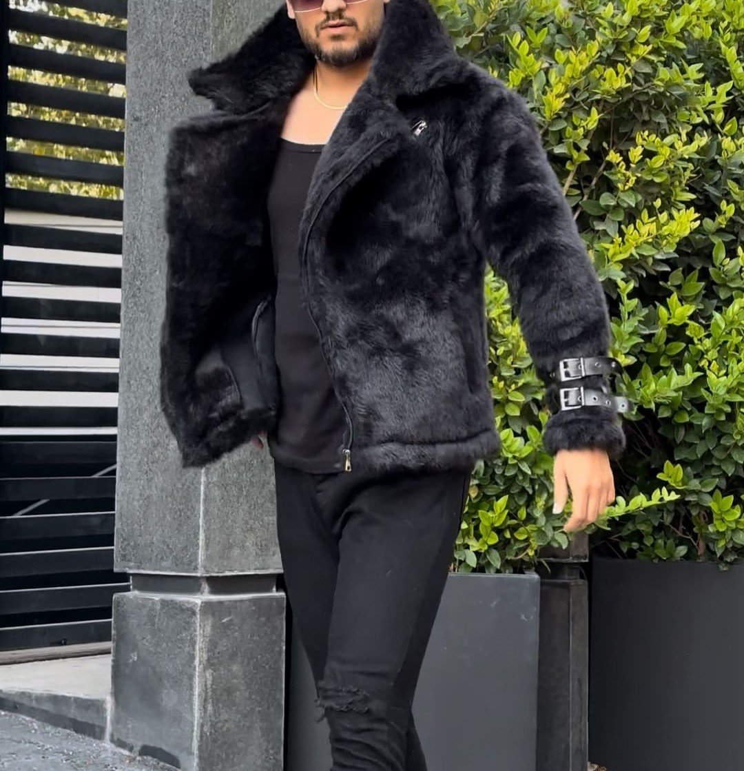 Men's Winter Eco-Friendly Fur Jacket