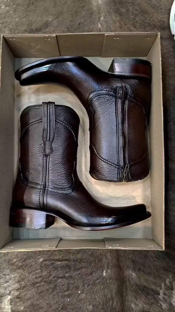 Men's Natural Leather Boots