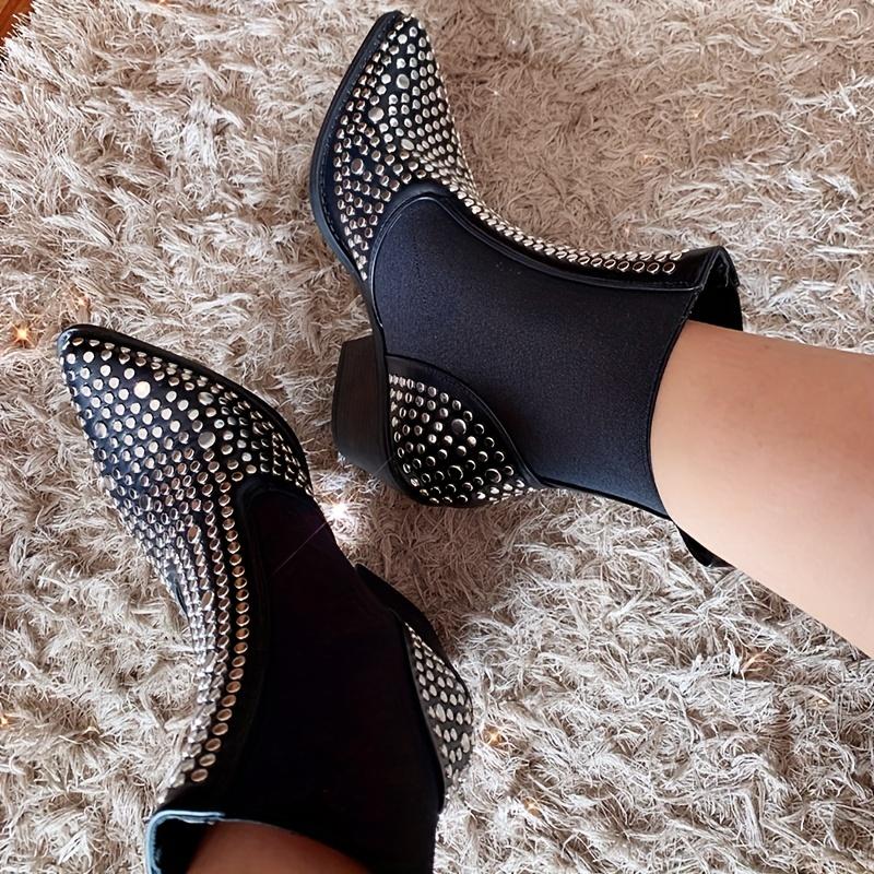 Studded Pointed Boots