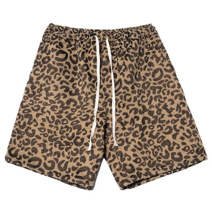 Men's Summer Leopard Print Casual Shorts