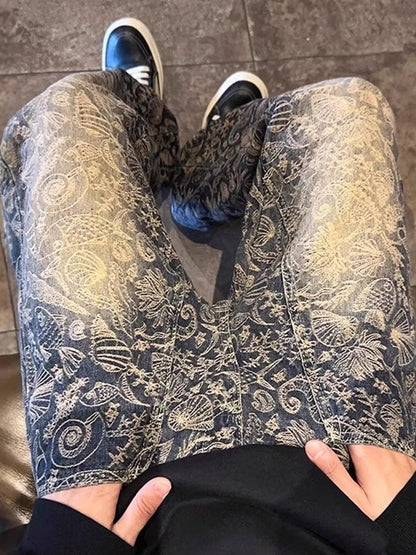 Men's Vintage Jacquard Jeans