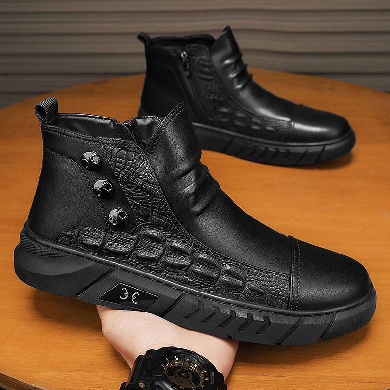 Men's Spring New British Style Leather Shoes