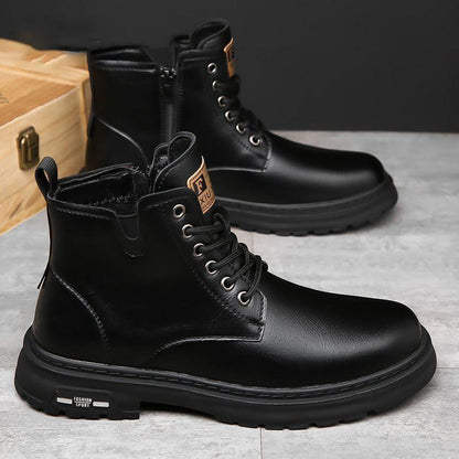 Men's casual leather boots