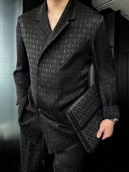 Casual Men's Fashion Two-piece Suit