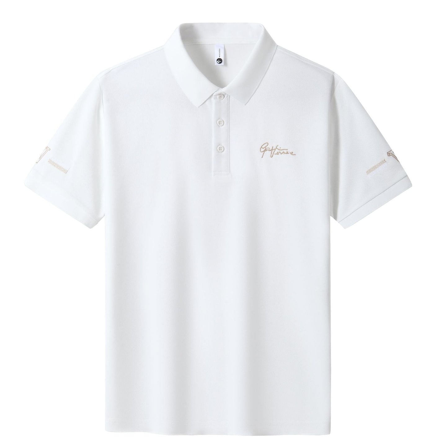 Men's embroidered monogram short sleeve shirt