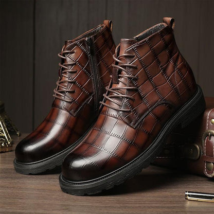 Men's Top Leather Ankle Boots