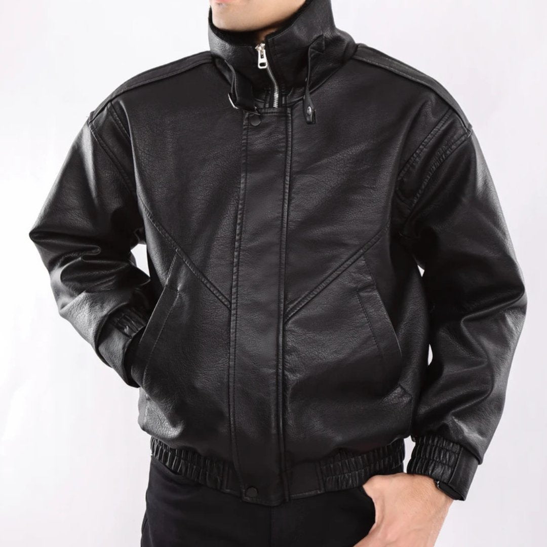 Men's Fleece-lined Leather Jacket