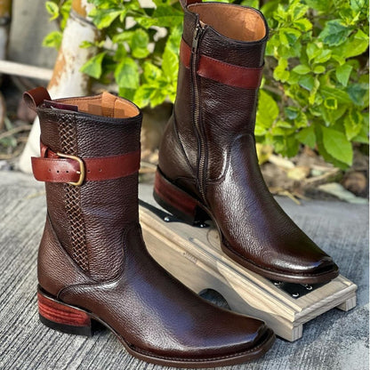 Colombian Retro Leather Boots