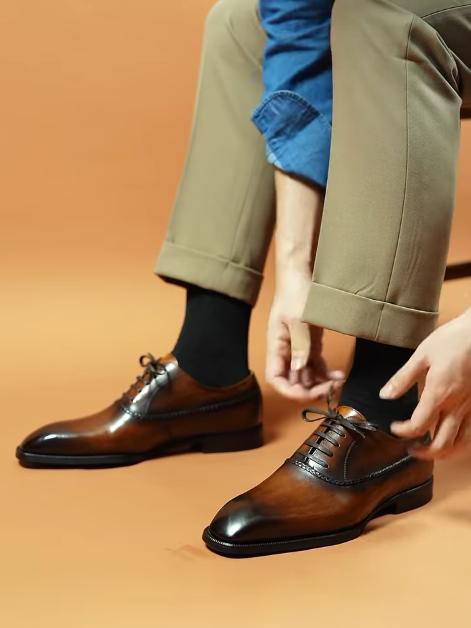 Derby elegant shoes