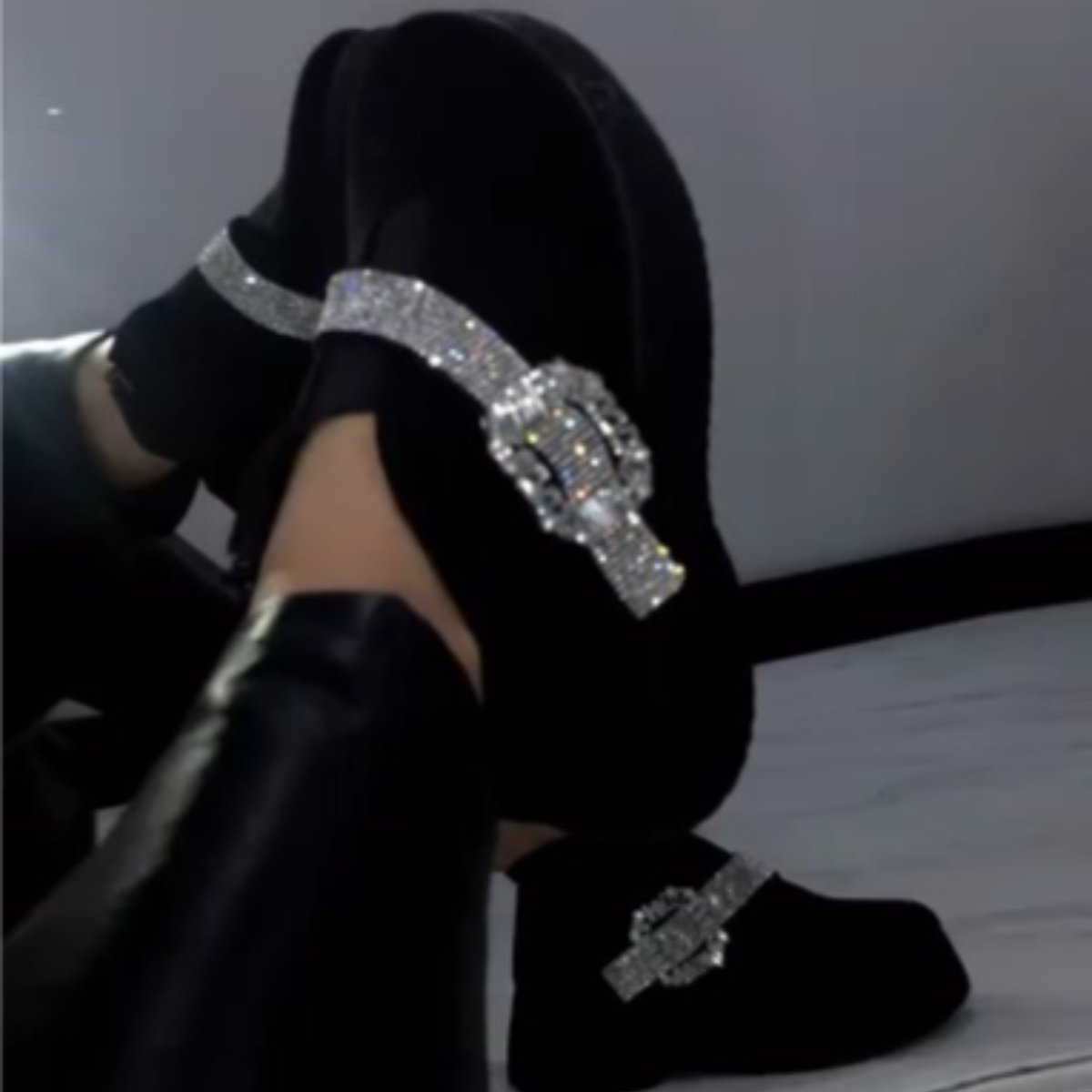 Turkish Black Diamond Shoes