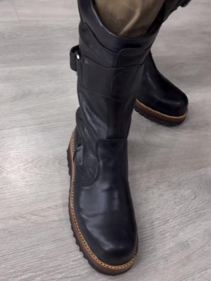 N1115 Men's new winter warm leather boots