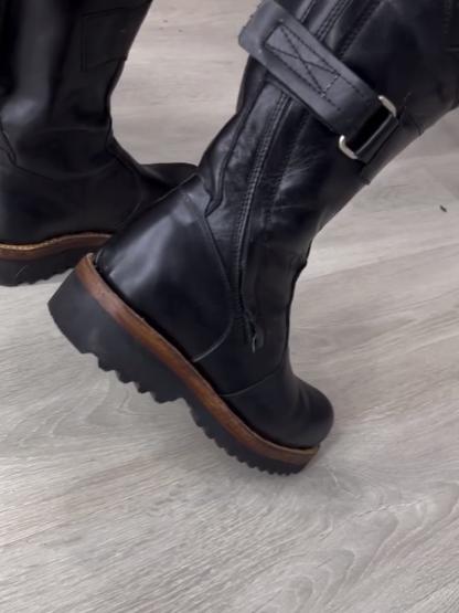 N1115 Men's new winter warm leather boots