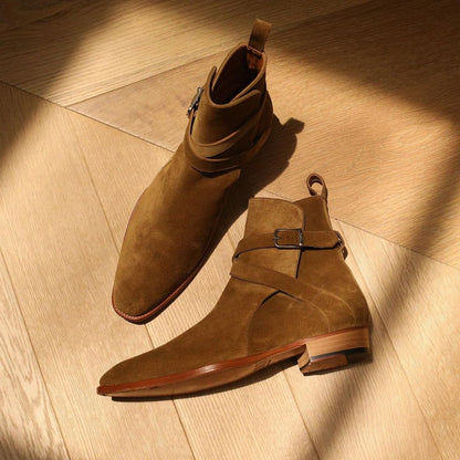 Italian Suede Chris Jodhpur Boots