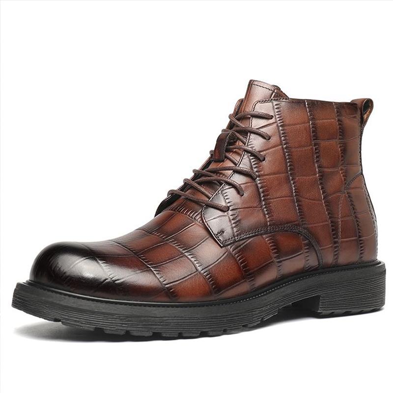 Men's Top Leather Ankle Boots